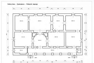 Ruttkay kúria - Szalmatercs, földszinti alaprajz