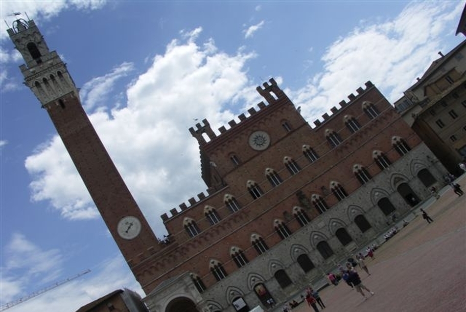 A Piazza del Campo Sienában - fotó: Bardóczi Sándor