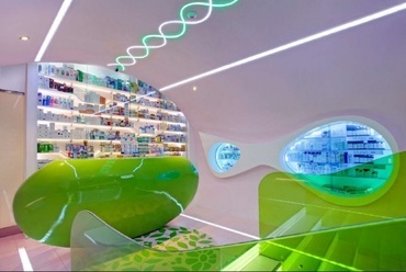 Pharmacy Belgrad. Tervező: Karim Rashid