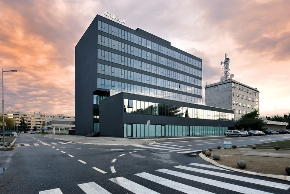 Europoint irodaház - Podgorica, Montenegro. Vezető tervezők: Branislav Redžić, Dragan Ivanović, Zoran Đorović