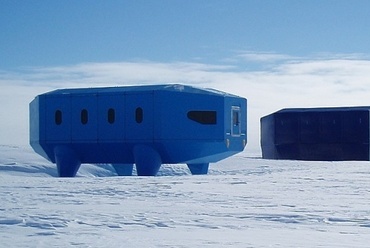 Az épülő Halley VI kutatóközpont fotó: www.antarctica.ac.uk