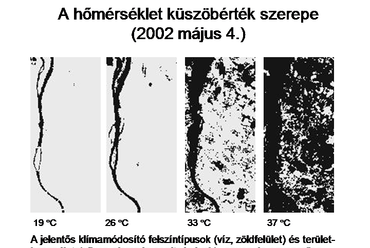 Oláh András Béla előadása - kirajzolódó Duna hidak a hőtérképen