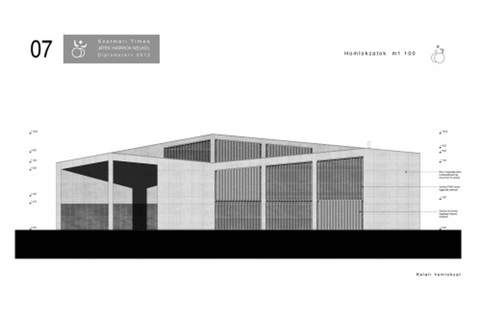 Játék Határok Nélkül - sportközpont a fogyatékkal élő sportolók igényeire alakítva,  tervező: Szatmári Tímea