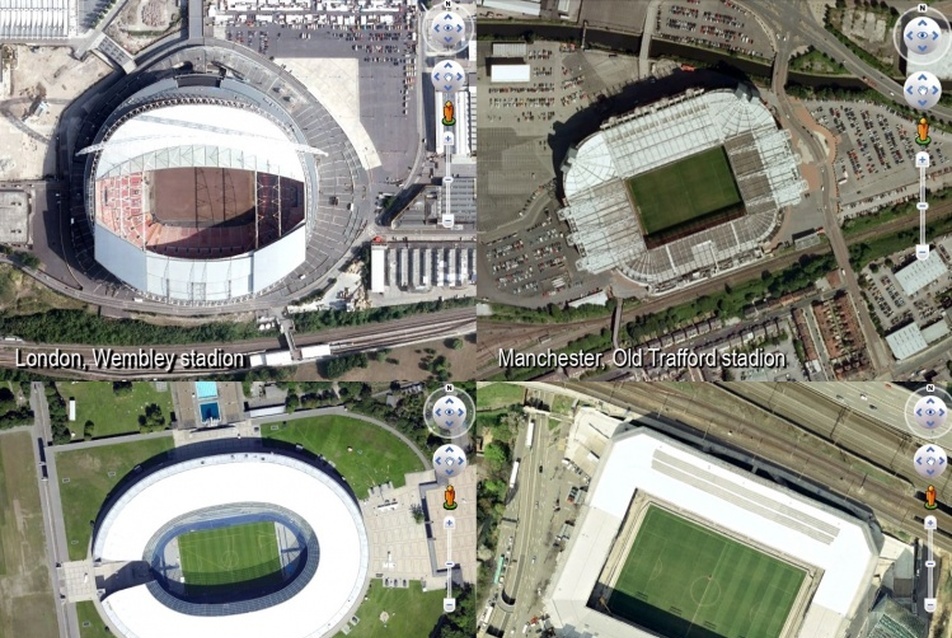 Nemzetközi példák stadionok tájolására