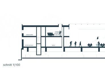 Metszet © Lüderwaldt Architekten, Köln