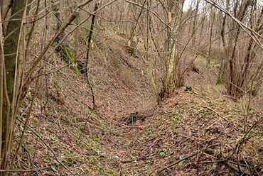 Mőcsény, malomárok, illetve malom nyoma, fotó: Rácz Gábor