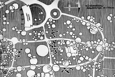 A művészsétány helyszínrajza (forrás: Margitszigeti Művészsétány Javaslat - 1963)