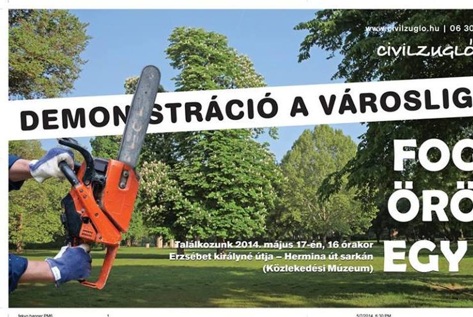 Demonstráció a Városligetért