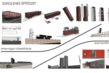 Ideiglenes építészet - kezdeti koncepciók, forrás: Kiss Laura
