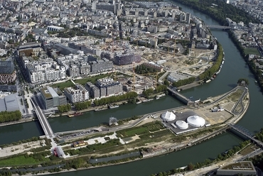 Ile Seguin és Boulogne-Billancourt: az építési terület madártávból