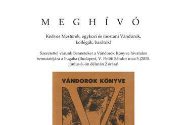 meghívó - Vándorok Könyve könyvbemutató 