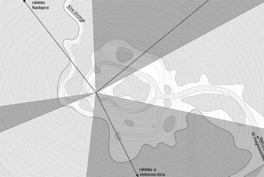 helyszínrajz  - Bence-hegyi kilátó pályázat - Bánhegyi Zsolt, Farkas Ádám és Mihály Oszkár terve 