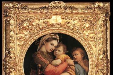 Raffaello Santi: Széken ülő madonna, 1514, Palazzo Pitti, Firenze