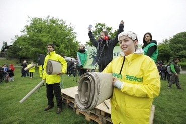 élő fa a Ligetért - forrás: Greenpeace