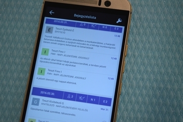 E-napló mobiltelefon alkalmazás - bemutató a Construmán - fotó: Horváth Réka 