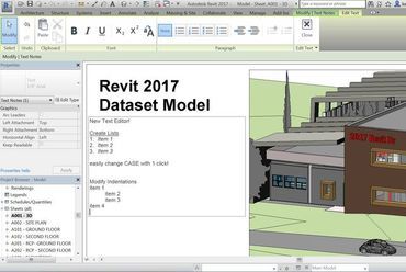 A terveket hatékonyabban kommunikálhatja az új WYSIWIG szerkesztő és a szövegek fejlettebb kezelését lehetővé tévő szolgáltatások révén. - forrás: Autodesk  