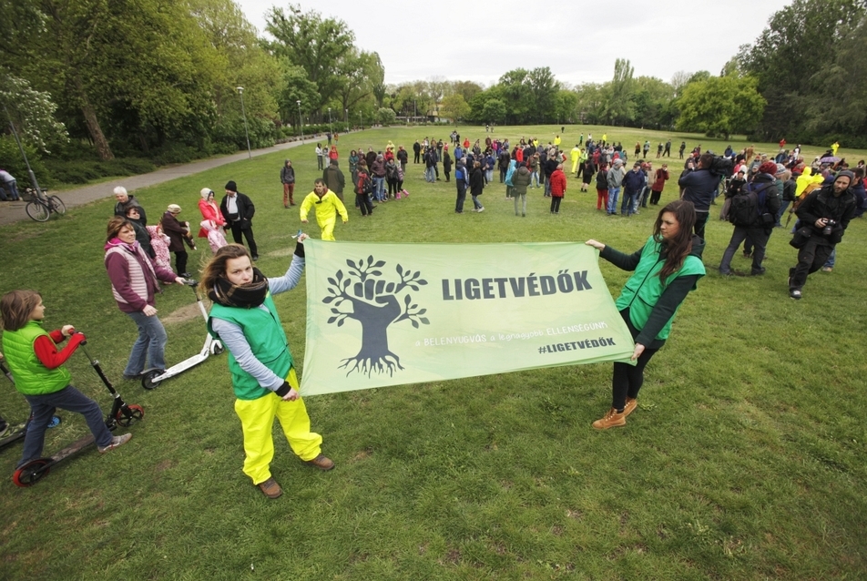 élő fa a Ligetért - forrás: Greenpeace