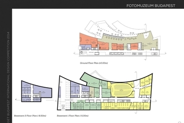 Fotó Múzeum Budapest, alaprajz - építész: Bérces László