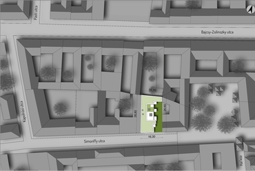 Cohousing, Debrecen - Helyszínrajz - tervező: Kiss Tamás