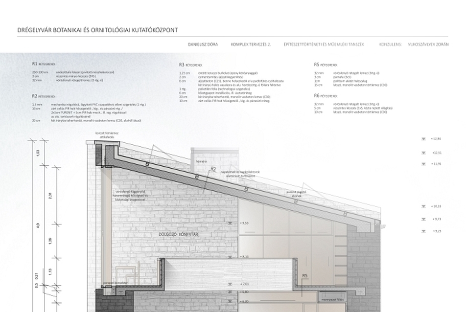 Drégelyvár Botanikai és Ornitológiai Kutatóközpont - építész: Danielisz Dóra
