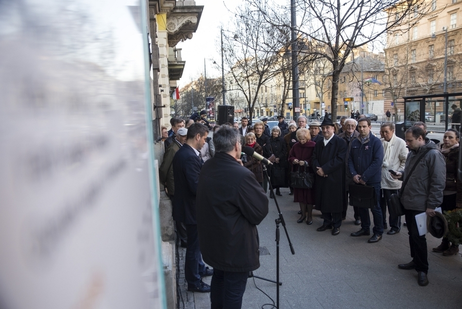 emléktábla avatás Kismarty-Lechner Kamill építész tiszteletére 2017. március 16-án