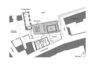 Kannikegården, egyházi és multifunkciós épület, Ribe - építész: Lundgaard & Tranberg Architects