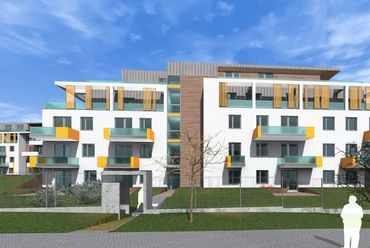 Cordia, Sasad Resort 5-6. ütem, 255 lakásos lakópark, Bp. XI. - építész: Kószó József, Banitz László - generáltervező: 4D Építész Stúdió