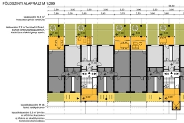 sávház, földszinti alaprajz - tervező: Gaul Cicelle, Johannes Martin, Molnár Bianka, Nusszer Diána, Varga András