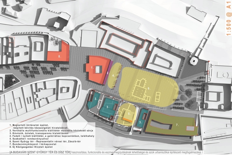 Szent György tér tervpályázat - építész: Dúzs Sándor, Schändl Zsófia