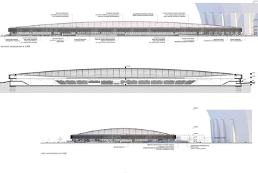 Nemzeti Korcsolyázó Központ, terv - építész: Vass-Eysen Áron, Máté Tamás (BIVAK)