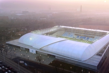 Hidegkuti Nándor Stadion - építész: Bordás Péter - fotó: Palkó György