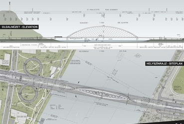 építész: dr. Gajdos István, Gajdos Gergő (A.D.U. Építész Iroda Kft.) - hídtervező: Mátyássy László, Pálossy Miklós (Pont-TERV Zrt.)