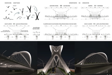 építész: dr. Gajdos István, Gajdos Gergő (A.D.U. Építész Iroda Kft.) - hídtervező: Mátyássy László, Pálossy Miklós (Pont-TERV Zrt.)