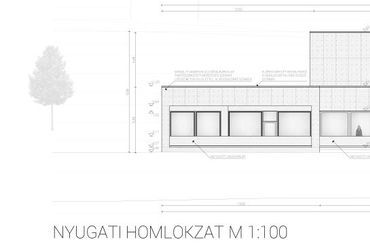 Nyugati homlokzat - építész: Tóth Gábor