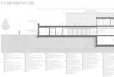 C-C metszet - építész: Tóth Gábor