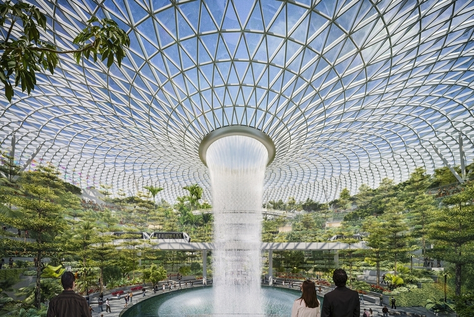 Jewel Changi Airport (látványterv) - forrás: safdiearchitects.com