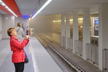 Átadták a 3-as metró felújított szakaszát., Fotó: Vörös Attila