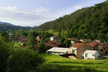 Az észak-spanyolországi kistelepülés, Liérganes. 