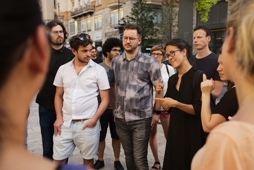 Kiértékelés - a zsűri tagjai. Fotó: AA Budapest Visiting School