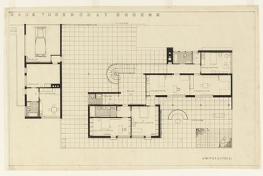 A Villa Tugendhat alaprajza - fotó: moma.org