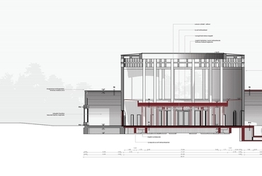 m2 metszet, Ferences Rehabilitációs Központ - építész: Telek Zsófia