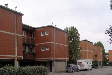 Bologna, Quartiere Barca, Giuseppe Vaccaro és munkatársai, 1957-1962. Fotó: Lampert Rózsa