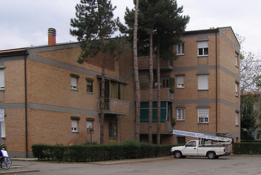 Bologna, Quartiere Barca, Giuseppe Vaccaro és munkatársai, 1957-1962. Fotó: Lampert Rózsa