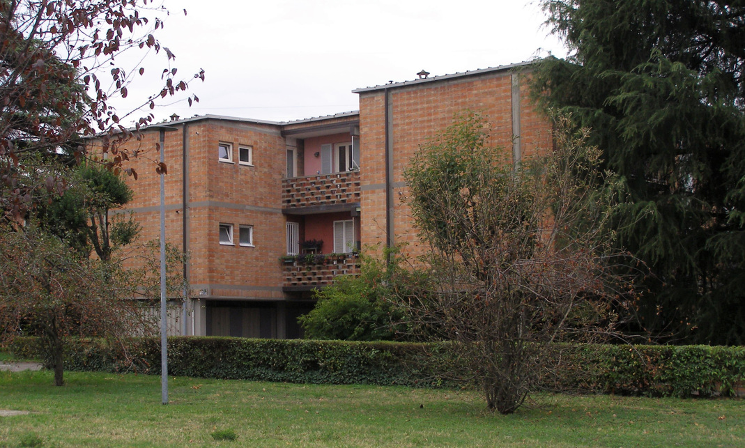 Bologna, Quartiere Barca, Giuseppe Vaccaro és munkatársai, 1957-1962. Fotó: Lampert Rózsa