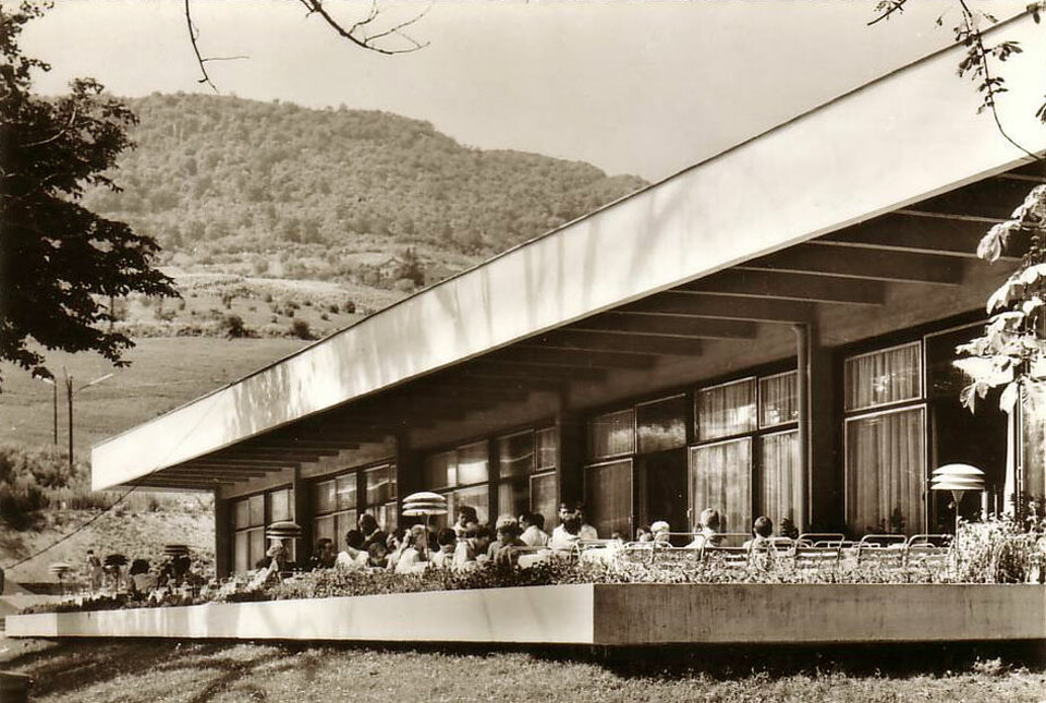 A badacsonyi Hableány, Az eredeti épület tervezője: Ráab Ferenc, 1964.