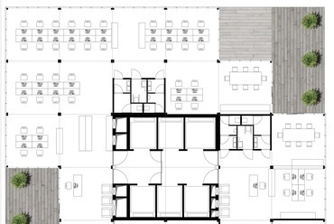 ANTitecture - 136. emeleti alaprajz - építész: Kovács Károly Lehel, Kovács Tamás, Sági Gergely, Schvarckopf Csaba