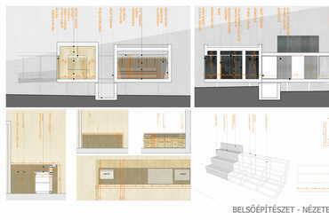 Belső nézetek - Orfűi szaunaház - építész: Kiss Eszter