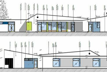 Négycsoportos óvoda – homlokzat – tervező: Paládi-Kovács Ádám, Lami Anna, Sándor Bálint