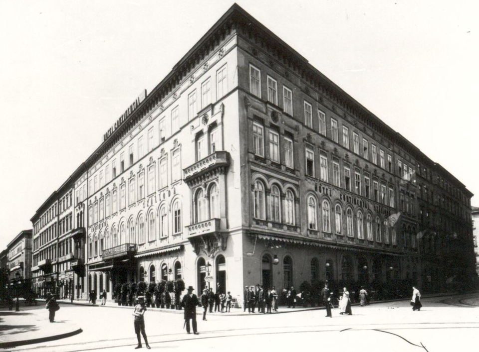 Budapest, Nádor utca 22., (az egykori Oszvald-ház) 1900 körül, tervező: Feszl Frigyes (MKVM, CC BY-NC-ND)