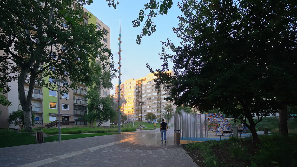 Újhegyi sétány – tervező: Lépték-Terv Tájépítész Iroda – Fotó: Hlinka Zsolt